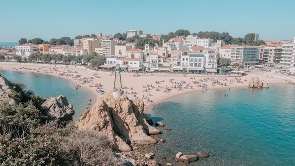 Arena fina en Platja de la Costa d'en Blanes, Calvià, Mallorca