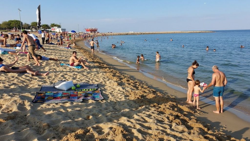 Paseo hacia Platja de la Nova Mar Bella, Barcelona