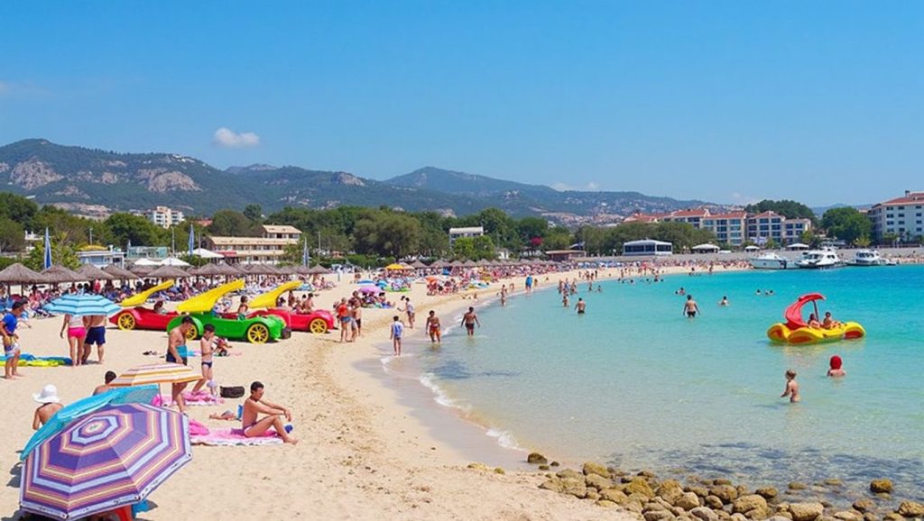 Vista amplia de Platja de la Punta des Carregador en Calvià, Mallorca
