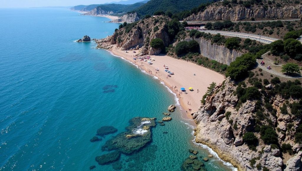Camino de acceso a Platja de la Sala, Sant Pol de Mar, Barcelona