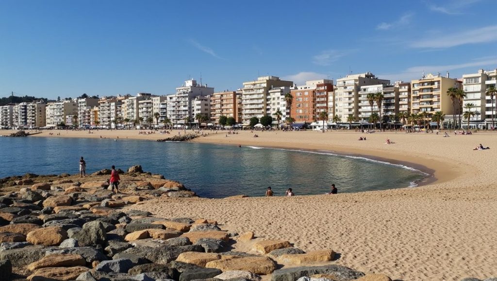 Acceso a Platja de la Tordera desde el aparcamiento, Malgrat de Mar