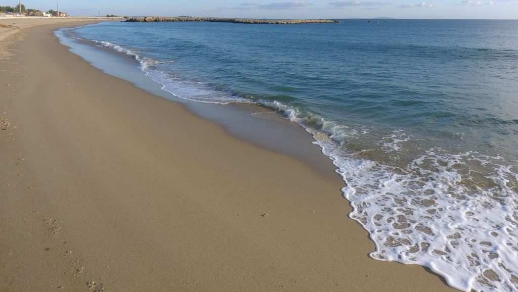Horizonte desde Platja de les Salines, Cubelles, Barcelona
