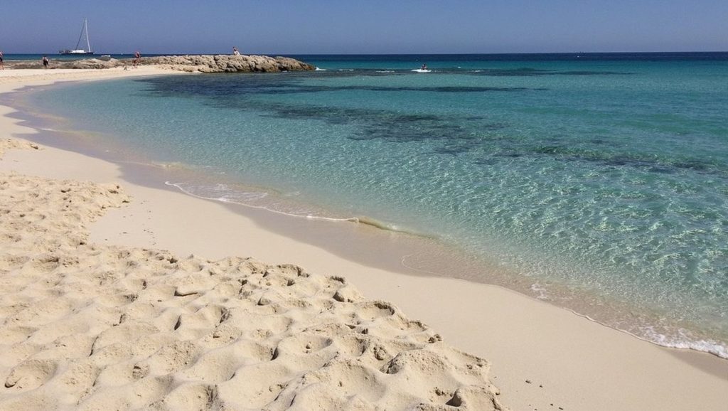 Vista del entorno de Platja de Llevant, Formentera, Formentera