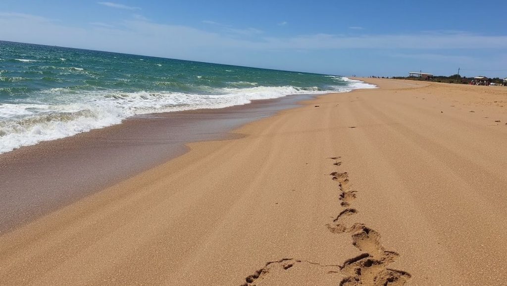 Panorámica de Platja de Malgrat Centre con cielo despejado, Malgrat de Mar