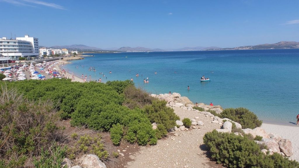 Costa de Muro desde Platja de Muro, Mallorca