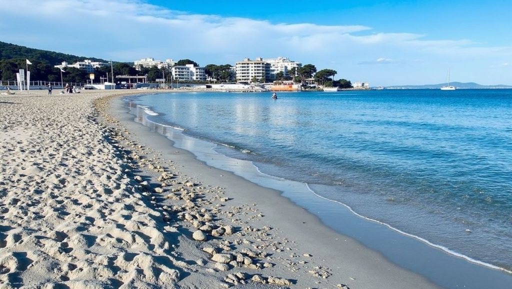 Vista del litoral en Platja de na Nadala, Calvià