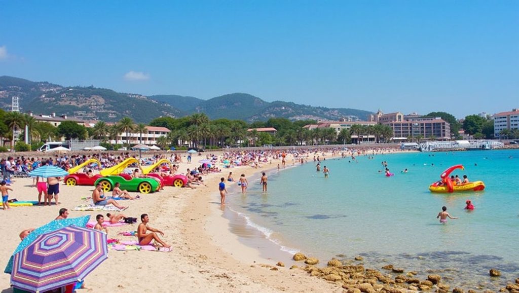 Vista de Platja de Porto Novo o d'es Carregador desde la orilla, Calvià