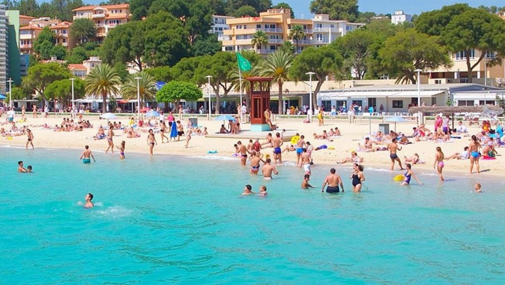 Línea de costa en Platja de Porto Novo o d'es Carregador, Calvià