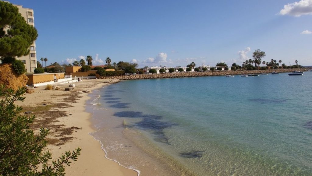 Playa Platja de Punta Portals en Calvià, Mallorca