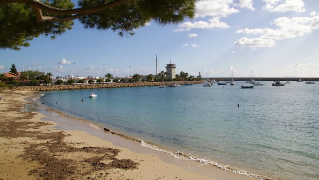 Arena fina en Platja de Punta Portals, Calvià, Mallorca