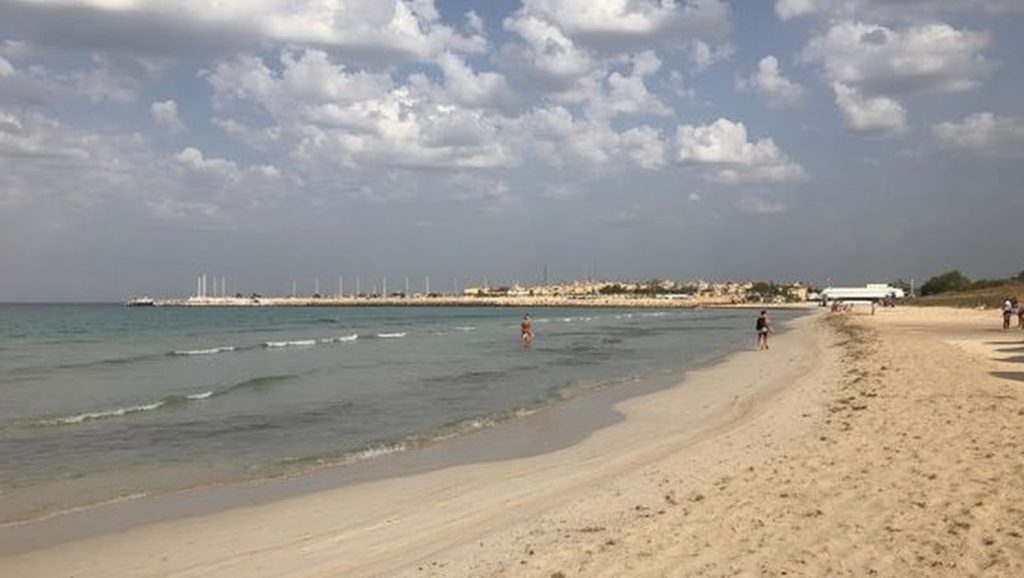 Horizonte desde Platja de s'Arenal de sa Ràpita, Campos, Mallorca
