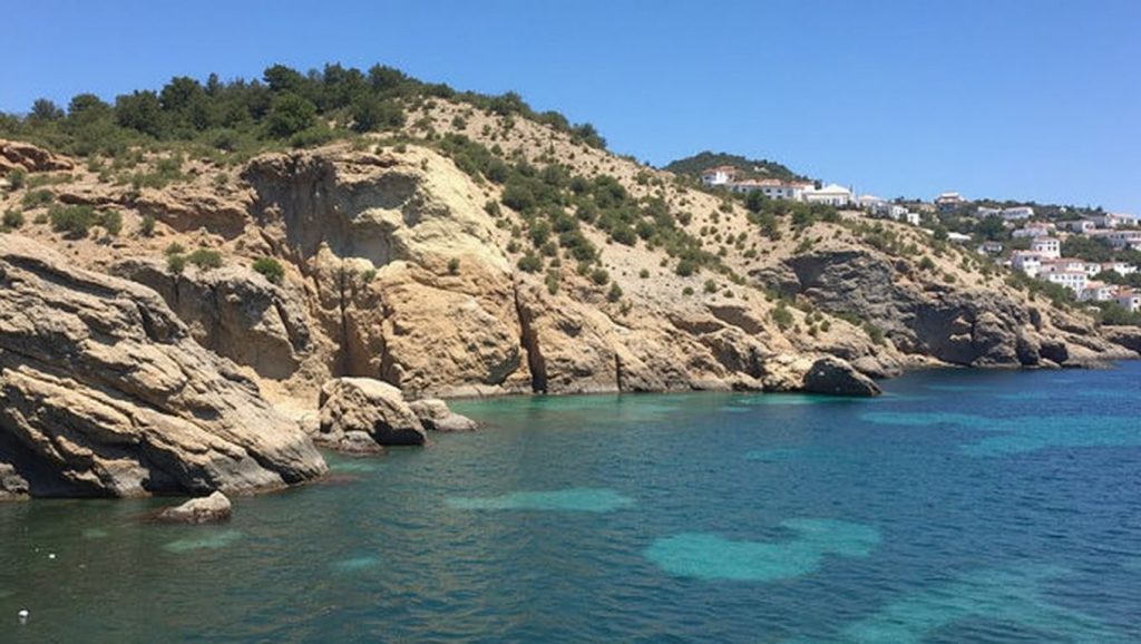 Playa Platja de s'Estanyol desde la arena, Santa Margalida, Mallorca