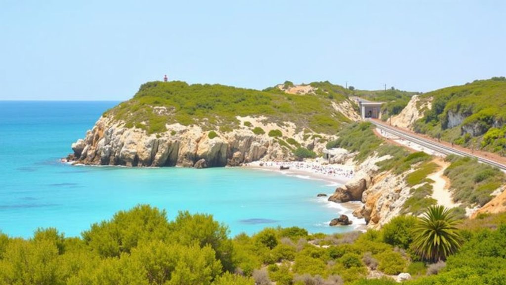 Panorámica de Platja de s'Home Mort con cielo despejado, Santa Margalida