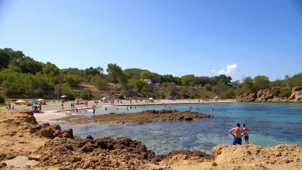 Arena y mar en Platja de sa Font de Sant Joan, Artà, Mallorca