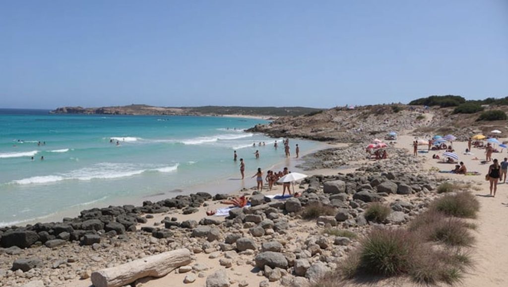 Playa Platja de Sa Roqueta desde la arena, Formentera, Formentera