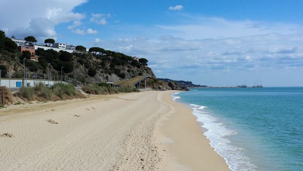 Vista del entorno de Platja de Sant Andreu de Llavaneres, Sant Andreu de Llavaneres, Barcelona