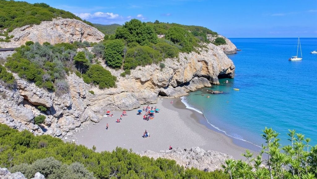 Vista del entorno de Platja de Sant Joan, Vilanova i la Geltrú, Barcelona