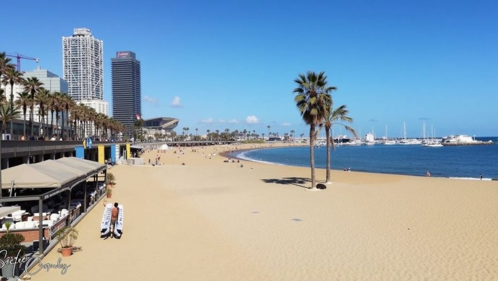 Camino de acceso a Platja de Sant Miquel, Barcelona, Barcelona