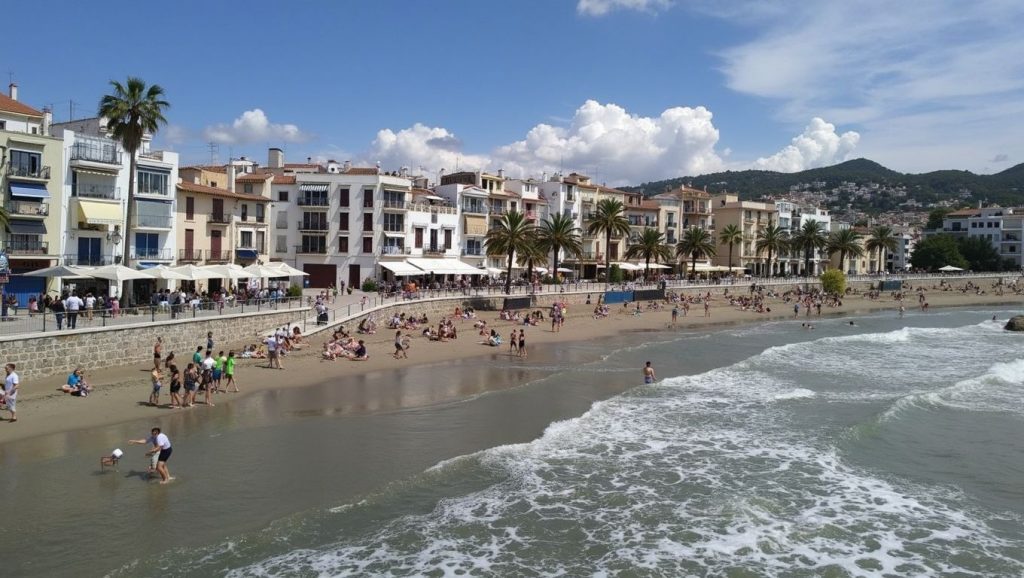 Platja de Sant Sebastià de Sitges (Sitges) — playa en la costa de Barcelona