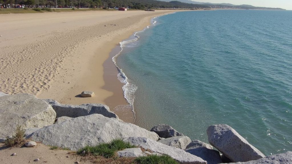 Platja de Sant Simó (Mataró) — playa en la costa de Barcelona