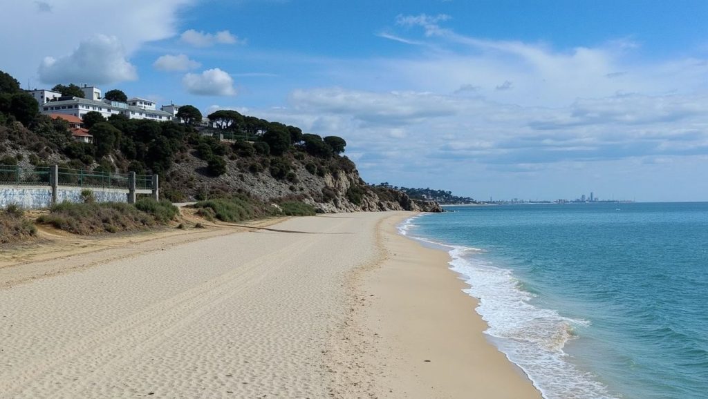 Vista del entorno de Platja de Sant Vicenç de Montalt, Sant Vicenç de Montalt, Barcelona