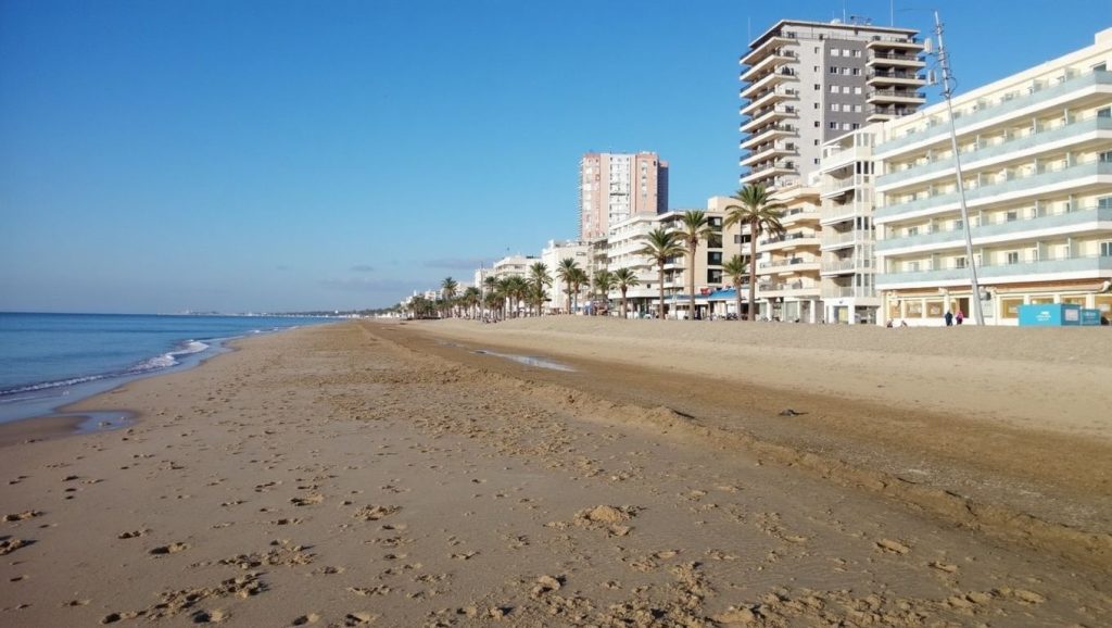 Arena fina en Platja de Santa Susanna, Santa Susanna, Barcelona