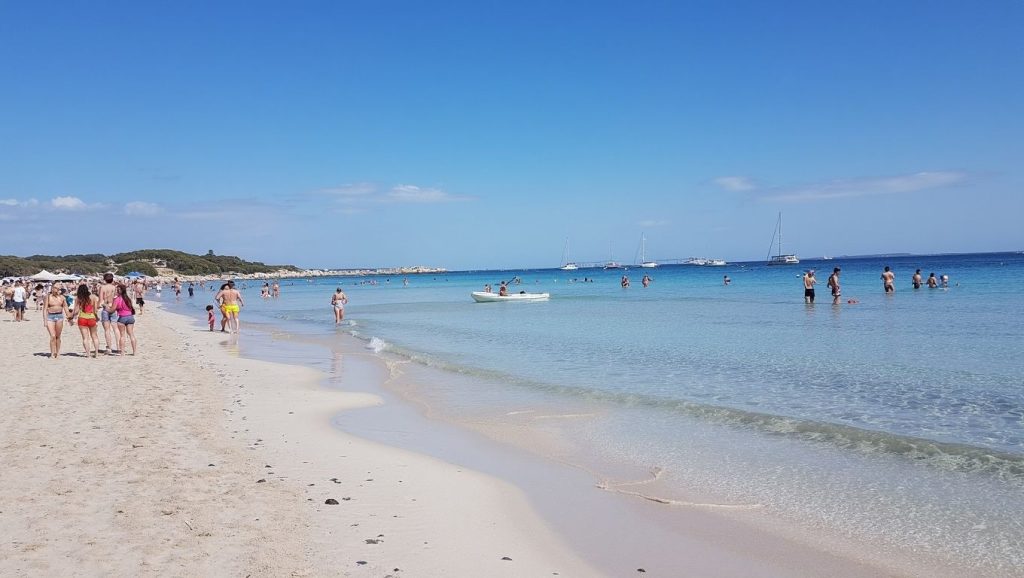 Panorámica de Platja de Ses Salines con cielo despejado, Formentera