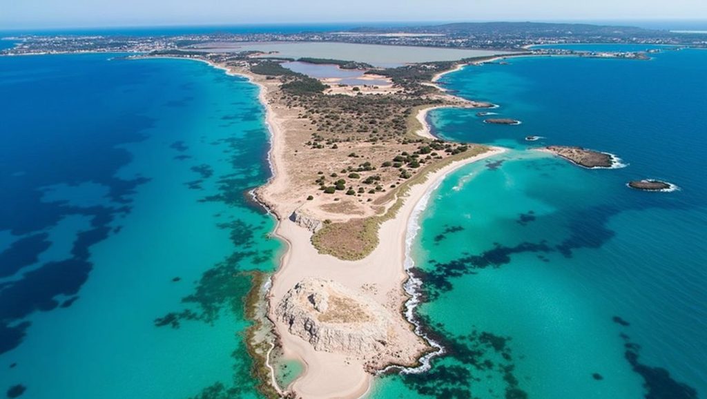 Arena y orilla en Platja de Ses Salines, Formentera, Formentera