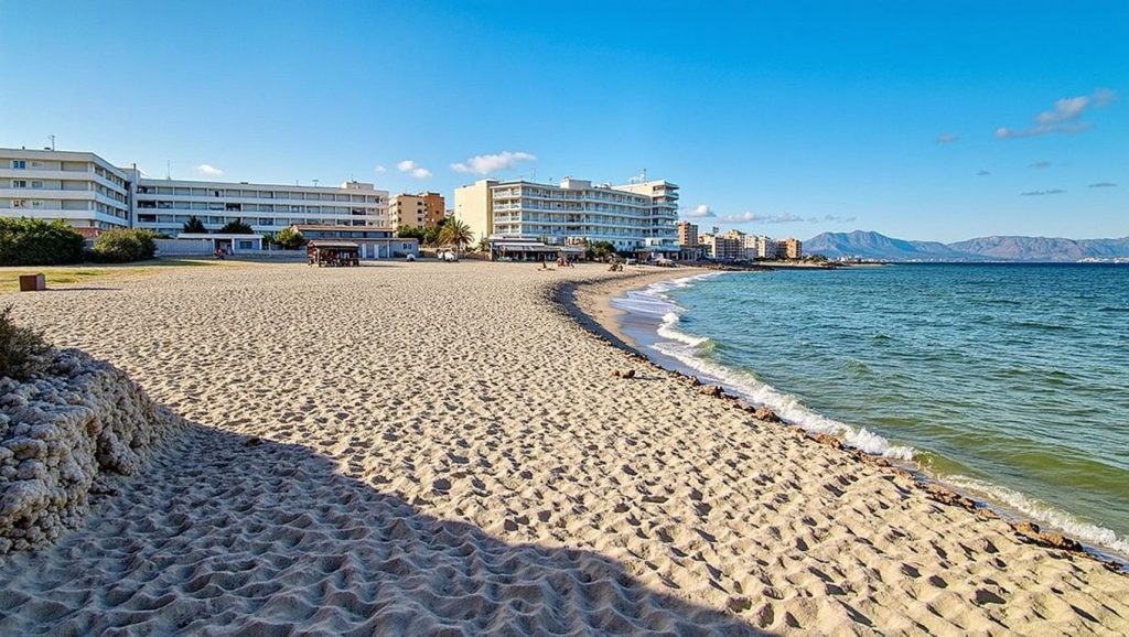 Vista del entorno de Platja de Son Bauló, Santa Margalida, Mallorca