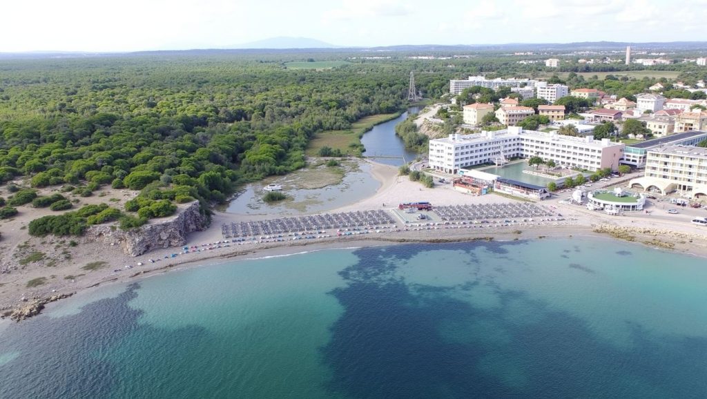 Panorámica completa de Platja de Son Bauló, playa de Santa Margalida
