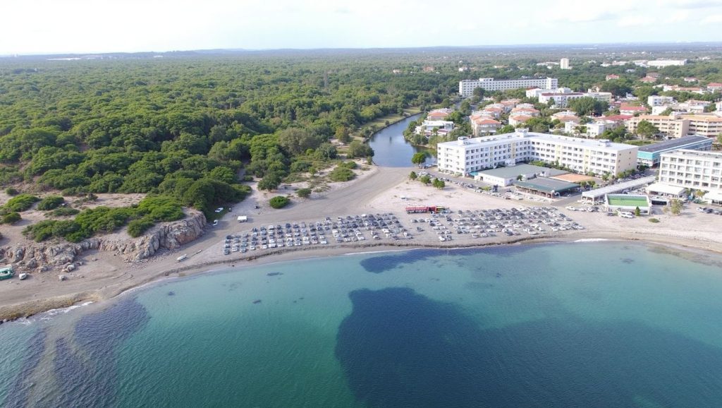 Textura de arena en Platja de Son Bauló, Santa Margalida, Mallorca