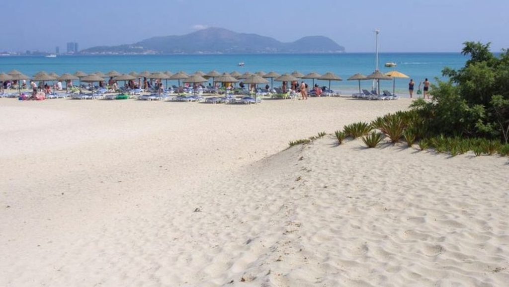 Playa Platja de Son Bauló en Santa Margalida, Mallorca