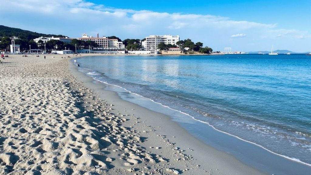 Horizonte desde Platja de Son Caliu, Calvià, Mallorca