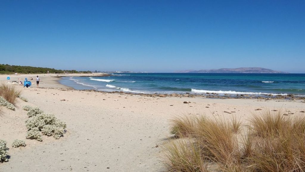 Vista de Platja de Son Serra de Marina desde la orilla, Santa Margalida