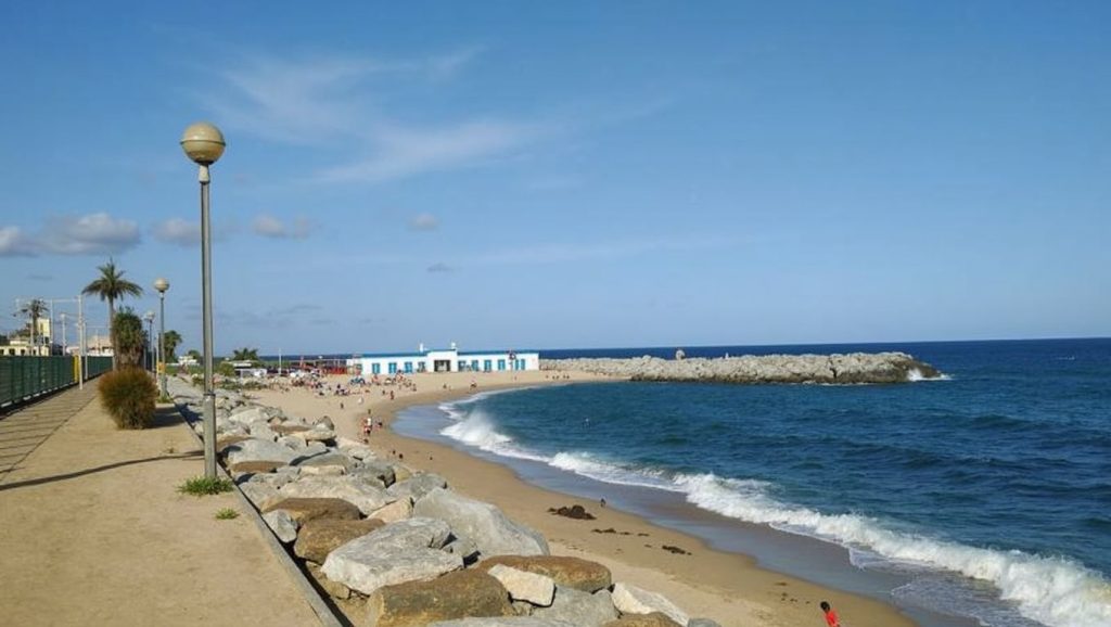 Playa Platja de Vilassar de Mar desde la arena, Vilassar de Mar, Barcelona