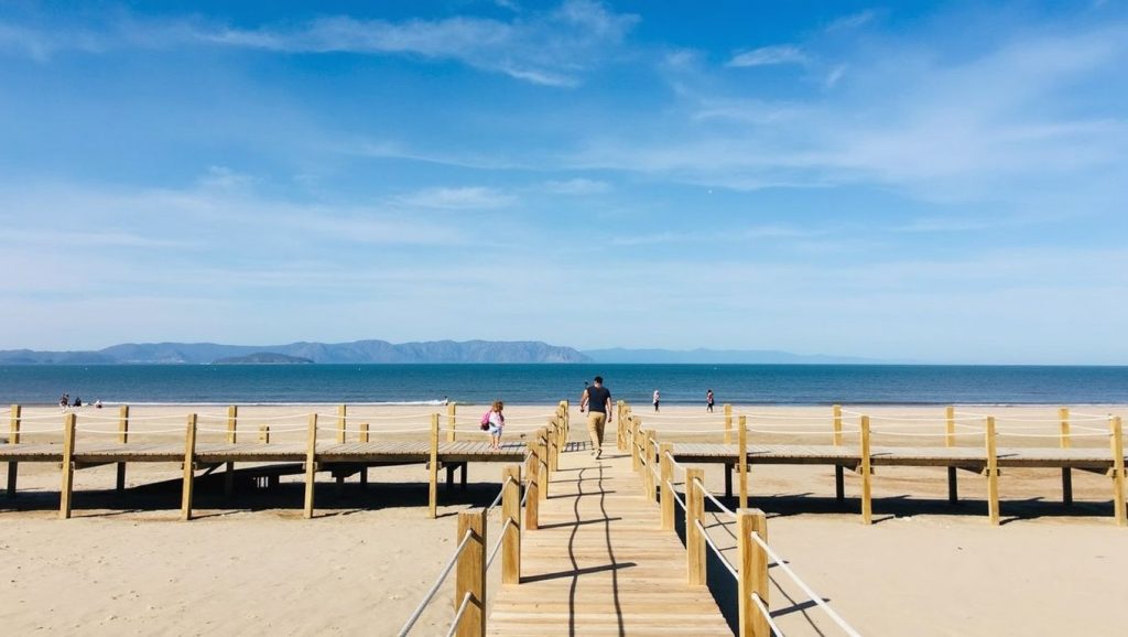 Costa de Badalona desde Platja del Coco, Barcelona