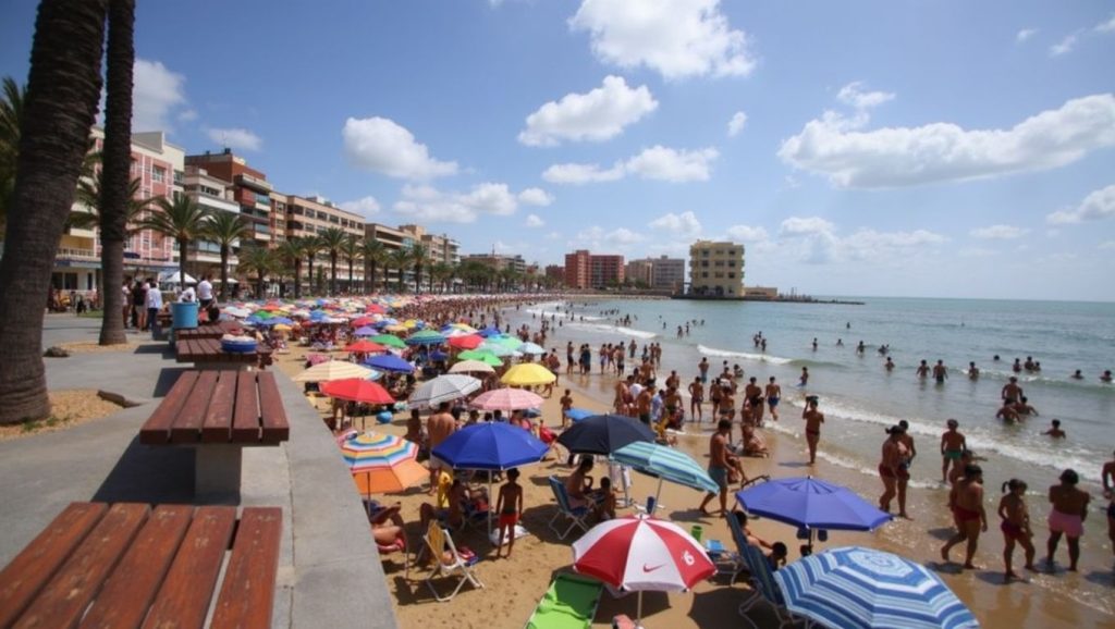 Arena fina en Platja del Cura, Torrevieja, Alicante