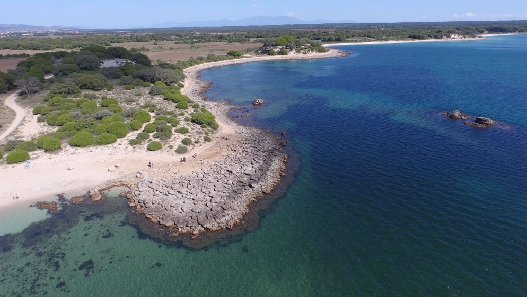 Panorámica completa de Platja del Dofí, playa de Ses Salines