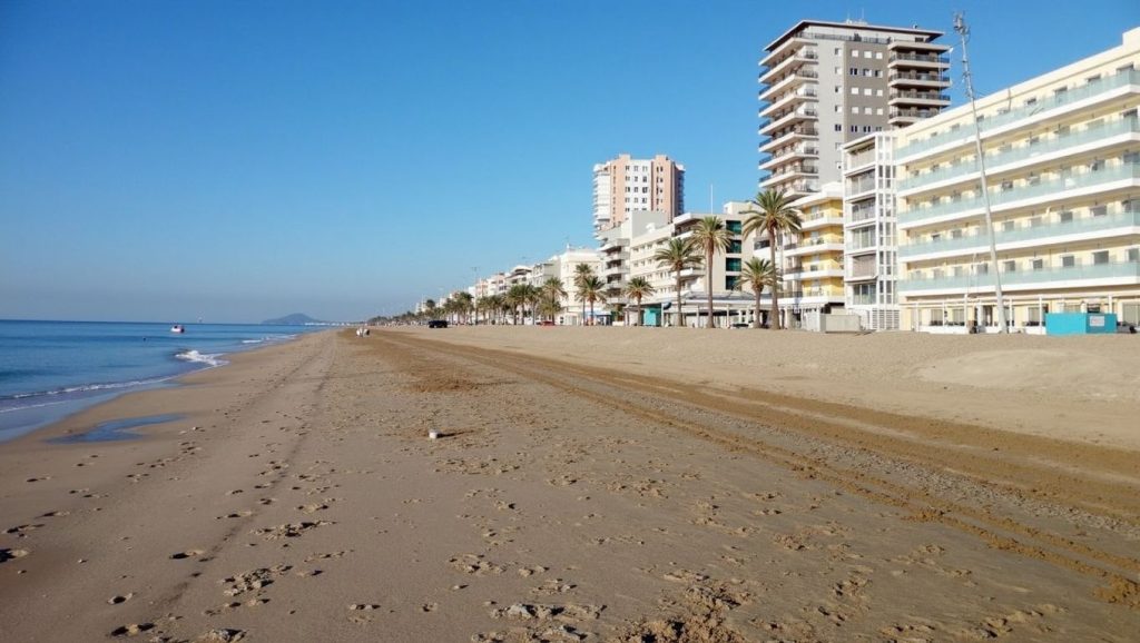 Textura de arena en Platja del Masnou, El Masnou, Barcelona