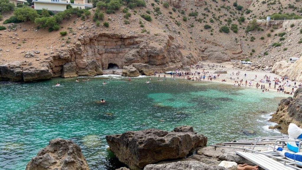 Horizonte desde Platja del Port de Pollença, Pollença, Mallorca