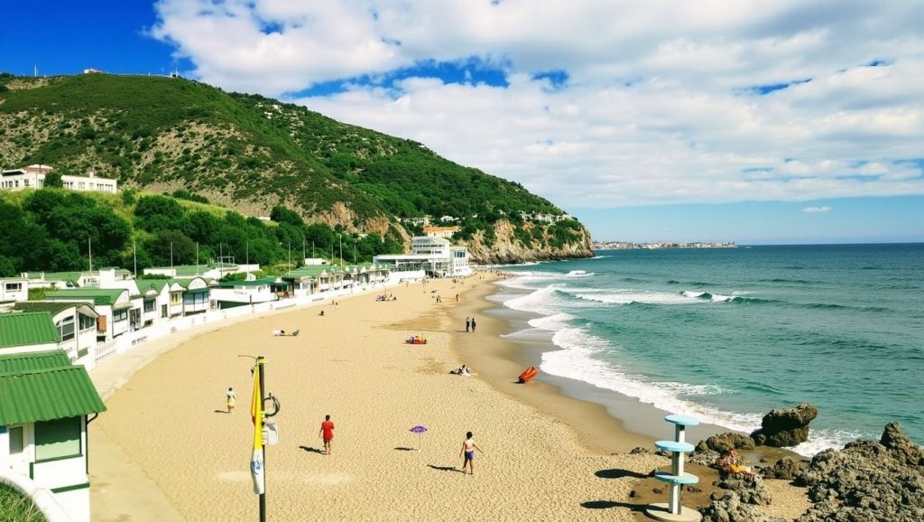 Horizonte desde Platja del Varador, Mataró, Barcelona