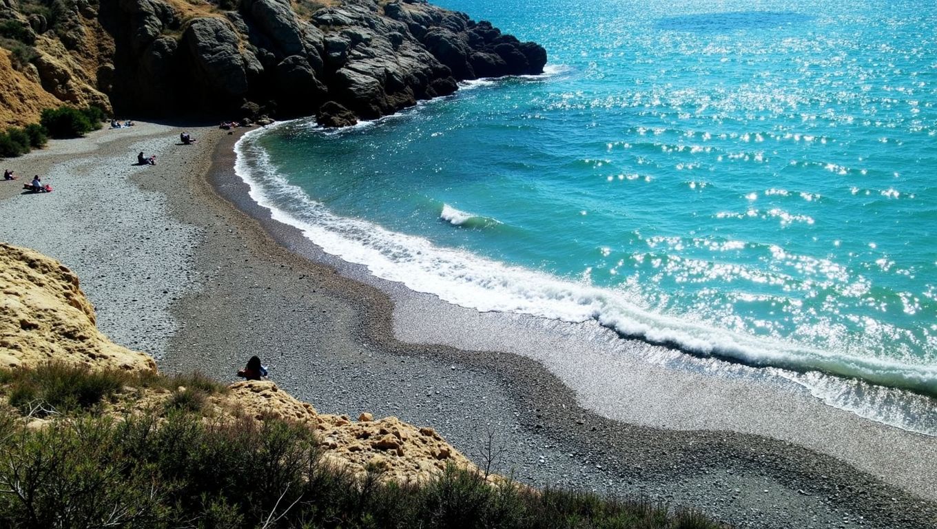 Platja dels Codolar (Vilanova i la Geltrú, Barcelona)