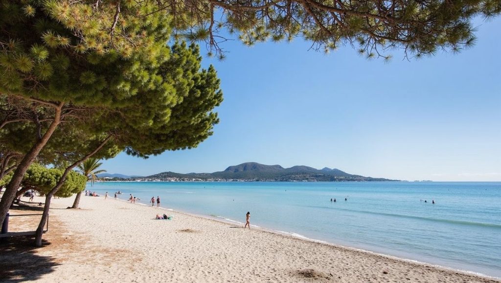 Horizonte desde Platja dels Secs, Alcúdia, Mallorca