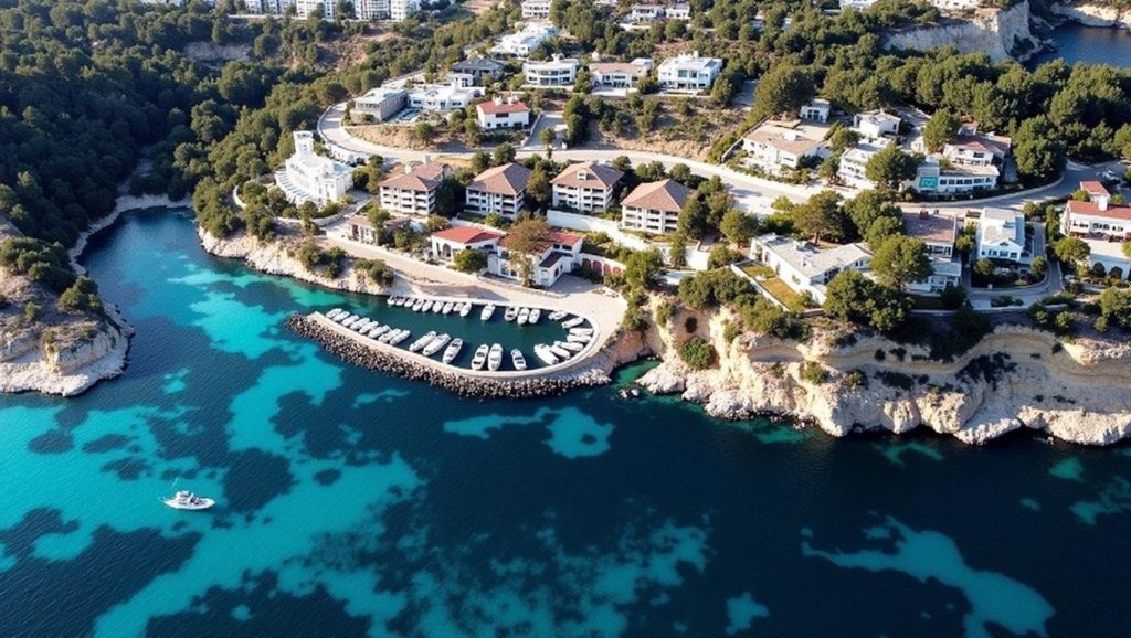 Panorámica de Platja des Cap des Gegant con cielo despejado, Calvià