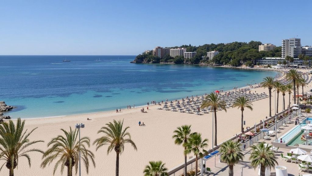 Línea de costa en Platja des Cap des Gegant, Calvià