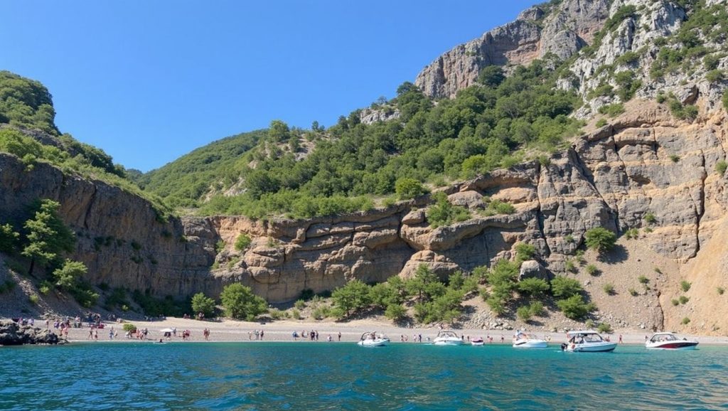 Arena y mar en Platja des Coll Baix, Alcúdia, Mallorca