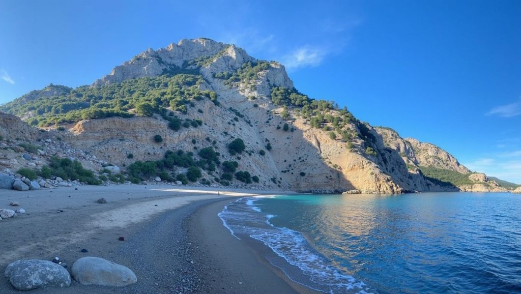 Vista de Platja des Coll Baix desde la orilla, Alcúdia