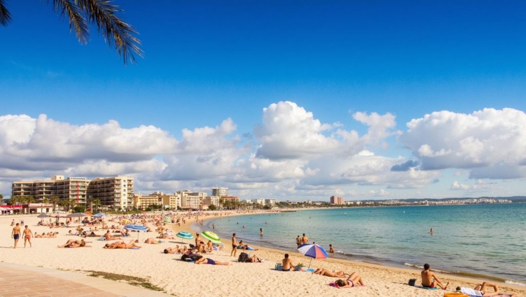 Camino de acceso a Platja des molinar, Palma, Mallorca