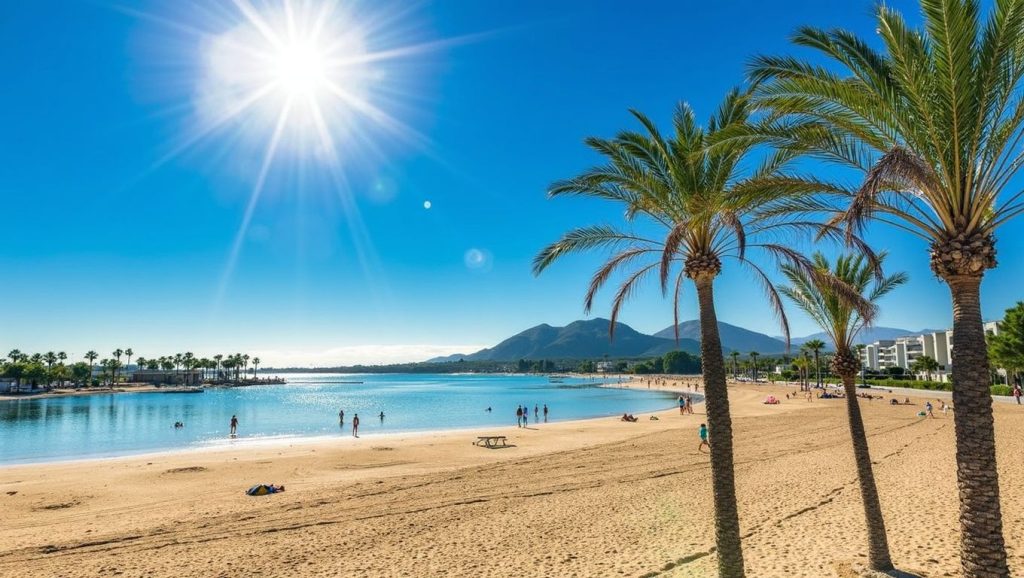 Costa de Palma desde Platja des molinar, Mallorca