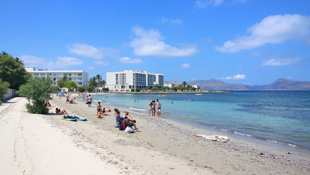 Platja des Morer Vermell (Alcúdia) — playa en la costa de Mallorca